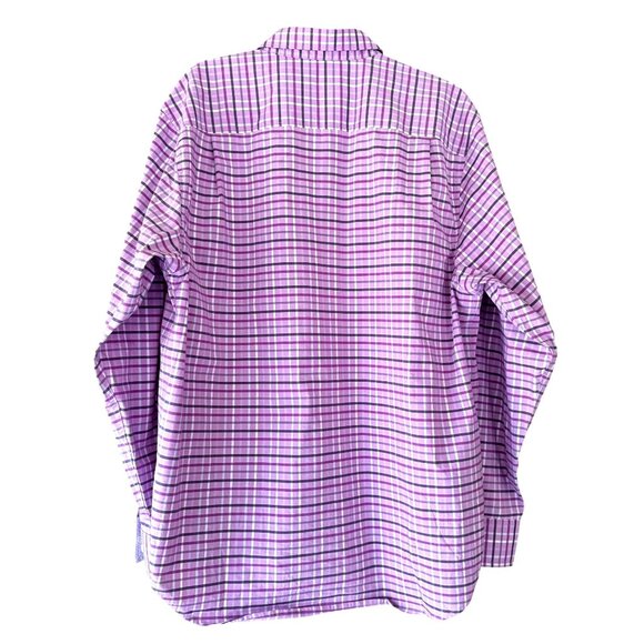 Tommy Bahama Sarasota Stretch Purple Men’s Long Sleeve Button Front Shirt Size L - Picture 2 of 11